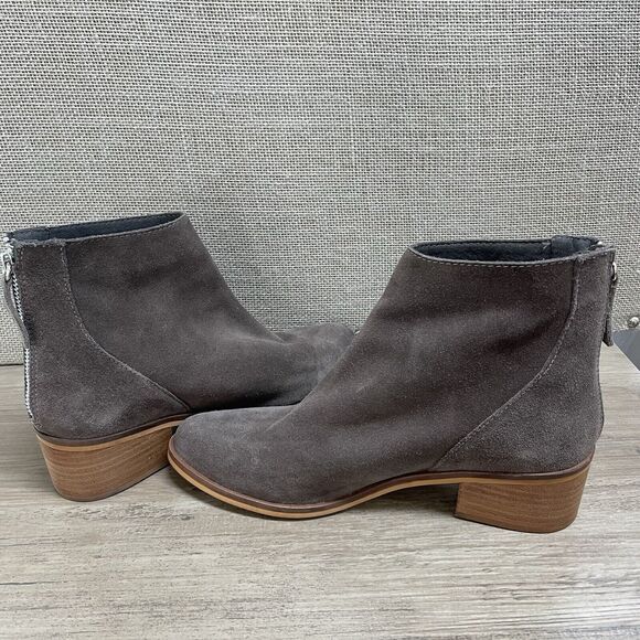 STEVE MADDEN Legally Brown Suede Back Zip Ankle Booties Boots Women's Size 9.5M - Picture 6 of 7